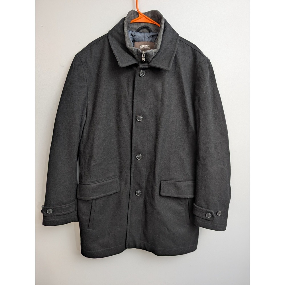 E4 Michael Kors Mens Coat Black Size Medium